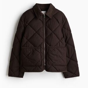 NWT H&M Brown Quilted Jacket
